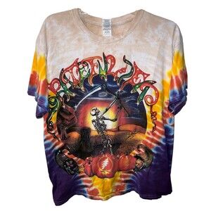 Grateful Dead T-Shirt Mens L 1994 Fall Tour Scythe Pumpkins Anvil Deadhead Y2K